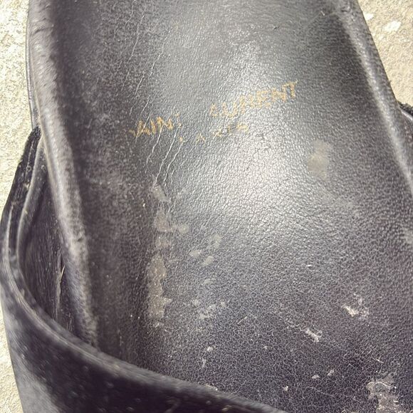 Saint Laurent velvet slides - Picture 8 of 11